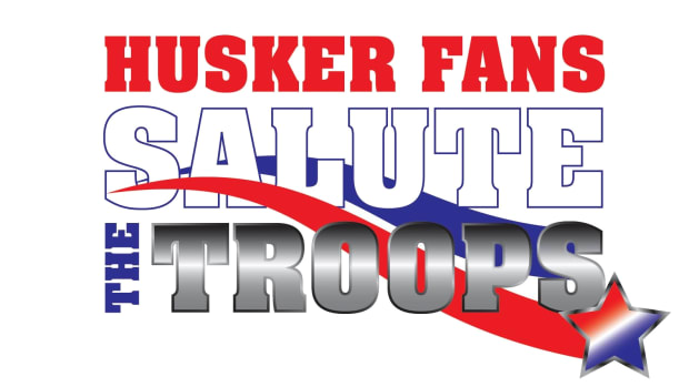 Husker Fans Salute the Troops